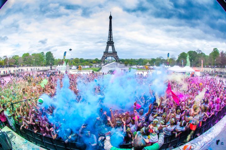 Crash barrières aluminium - Color Run Paris | 100 Limites