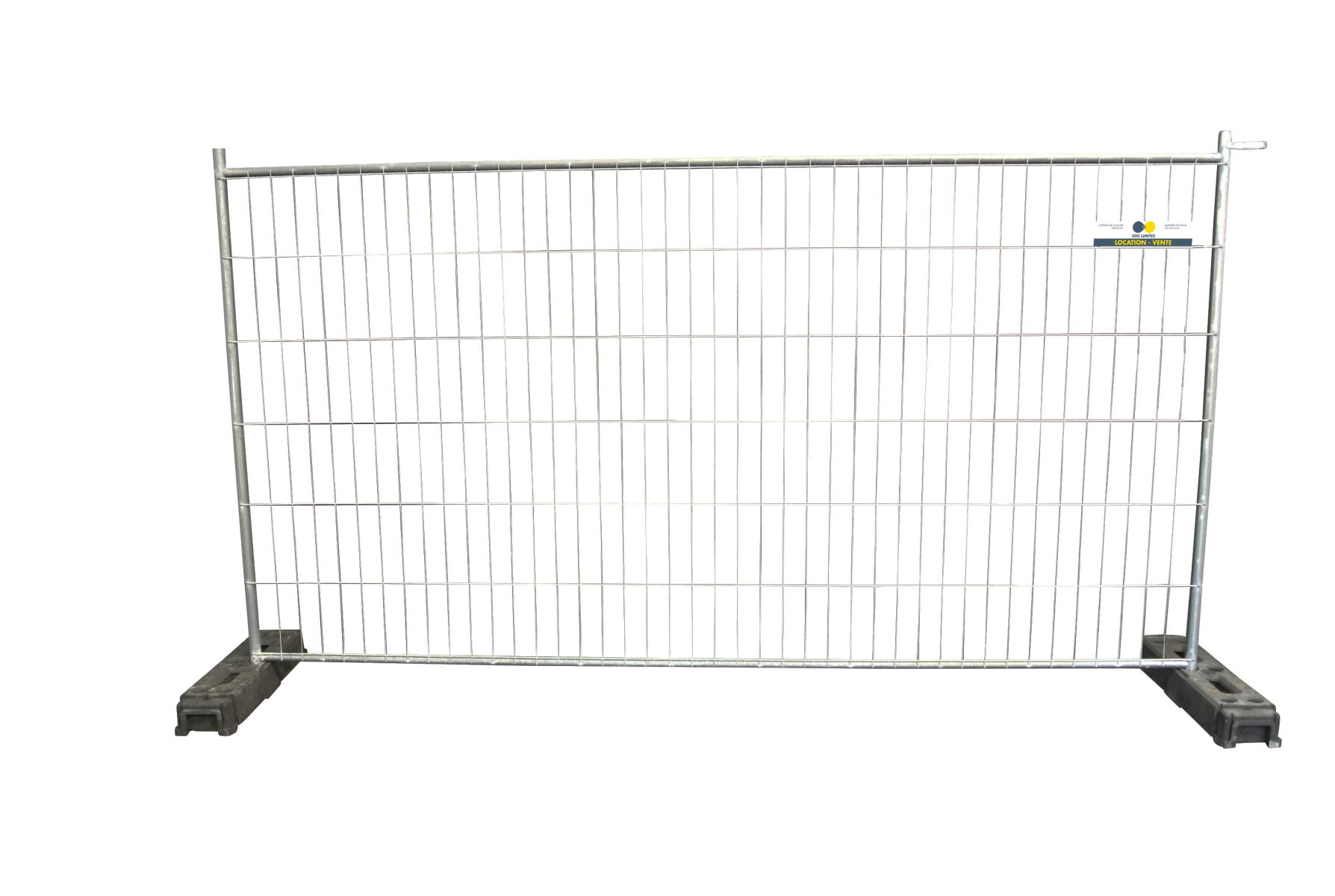 Barrière Mobile de Chantier Grillagée 3,5 x 2 m